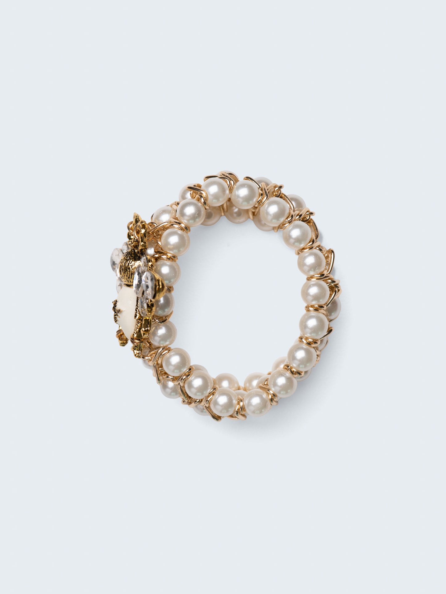 Queen Bee Pearl Stretch Bracelet