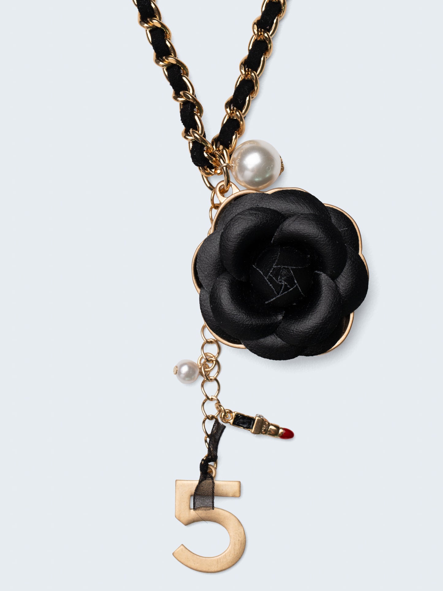 Edgy Feminine Camellia Necklace