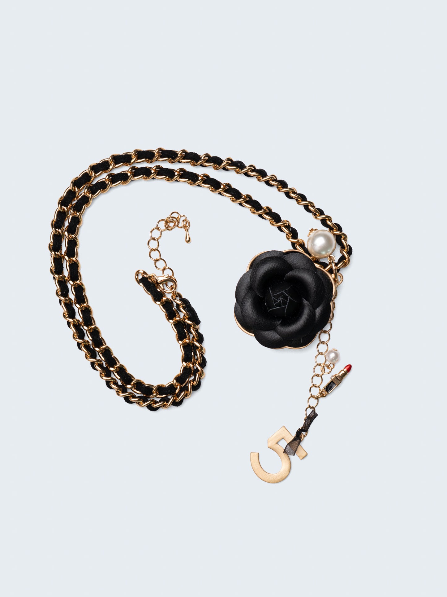 Edgy Feminine Camellia Necklace