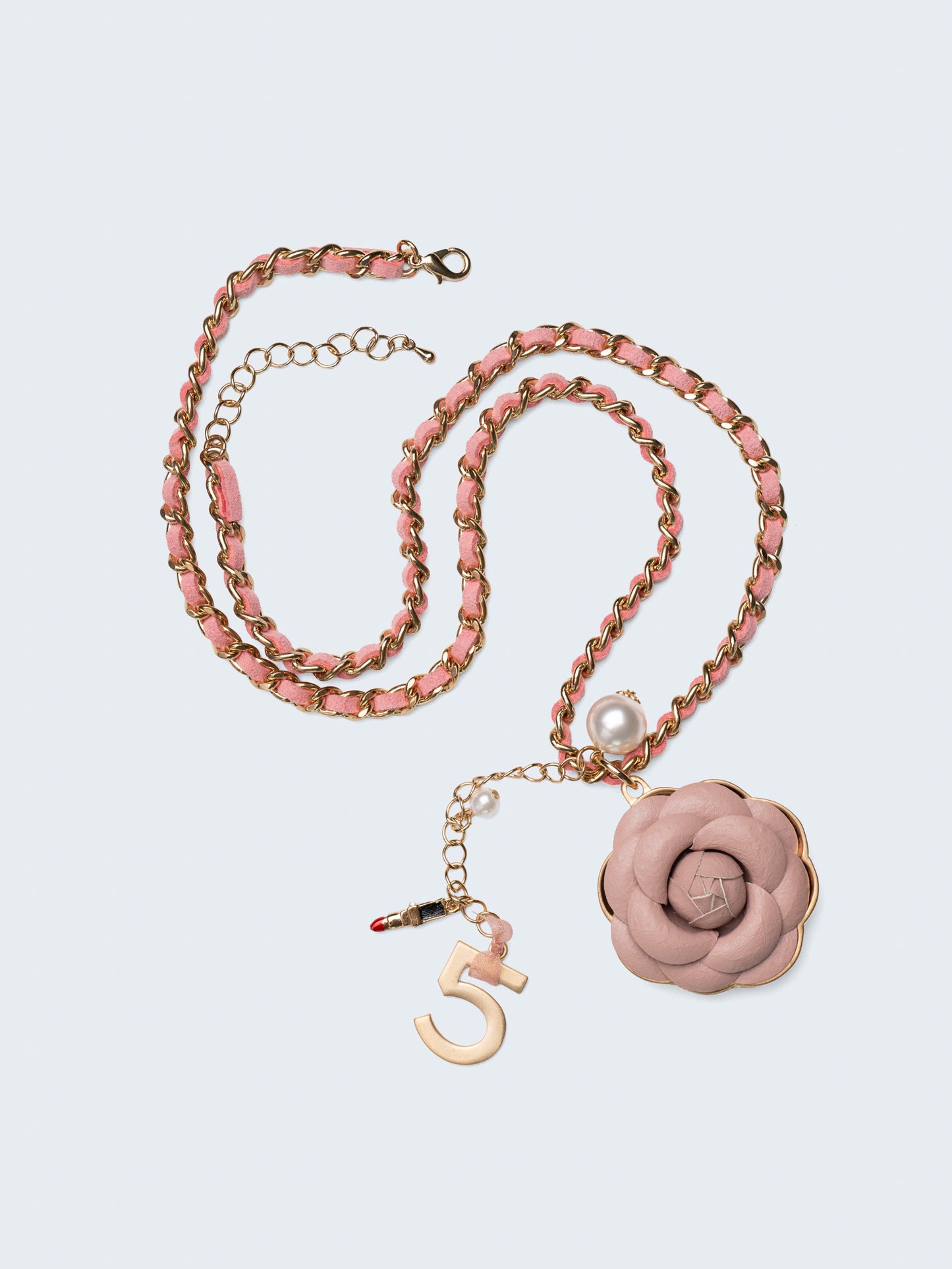 Edgy Feminine Camellia Necklace