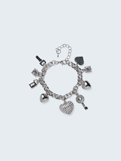 Love Locked Charm Bracelet