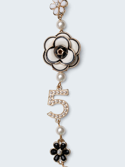 Camellia 5 Pearl Bracelet