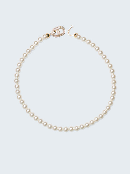 Infinity Link Pearl Princess Necklace