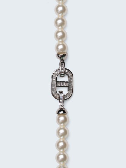Infinity Link Pearl Princess Necklace