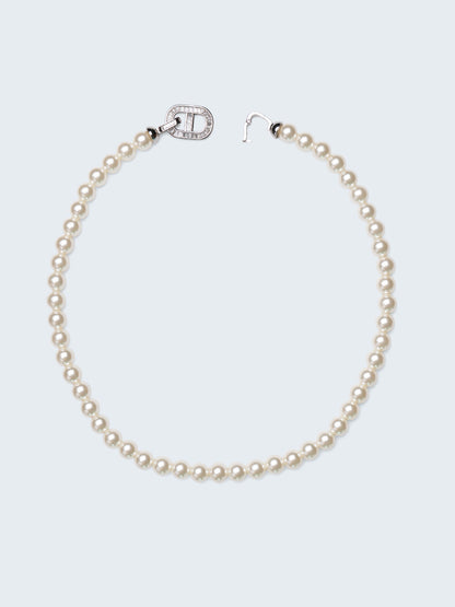 Infinity Link Pearl Princess Necklace